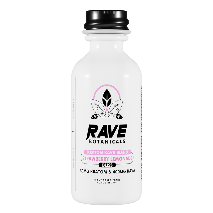 Rave Botanical kava shots 12 piece Display