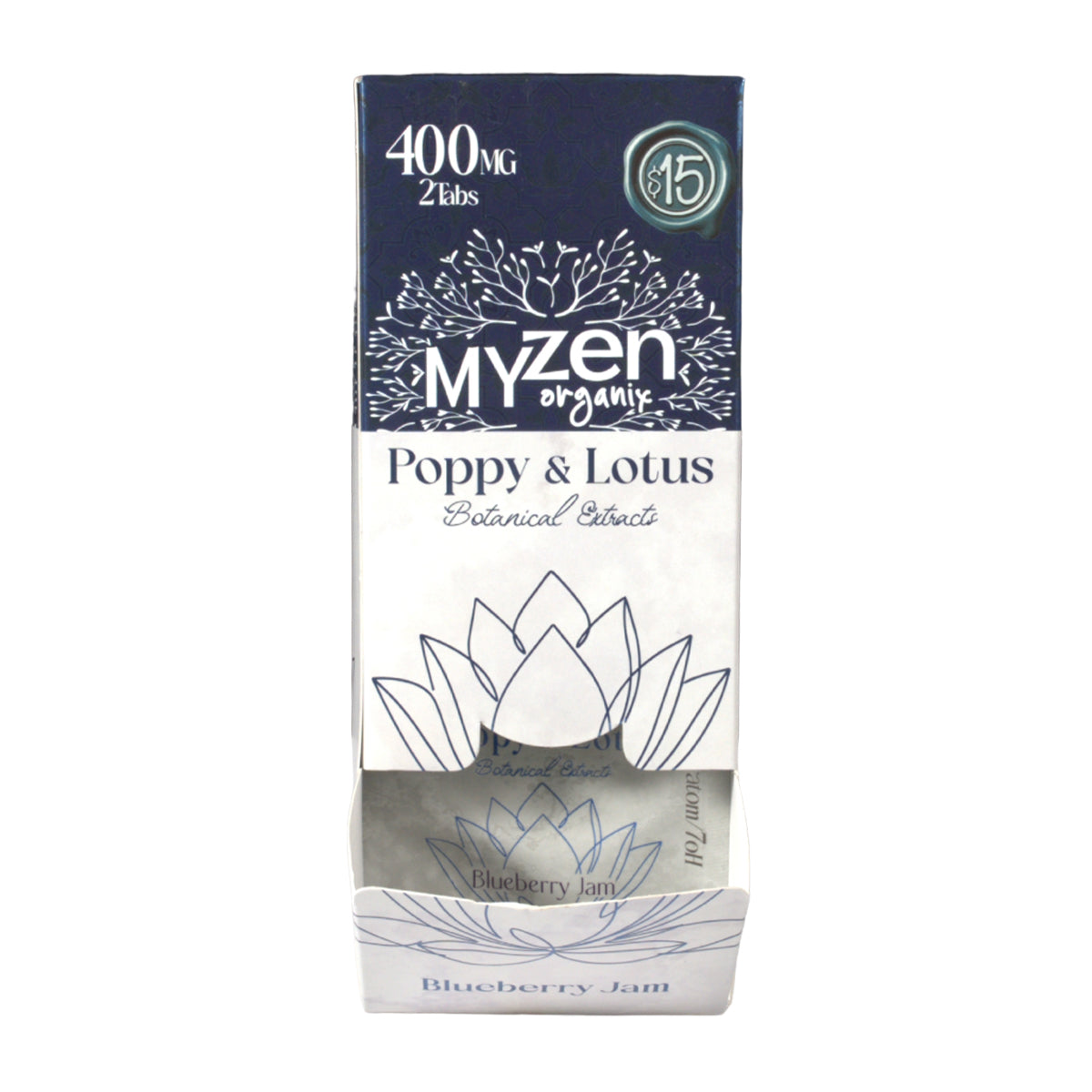 MyZen Poppy & Lotus Blueberry Jam 2-tablet 20-count display