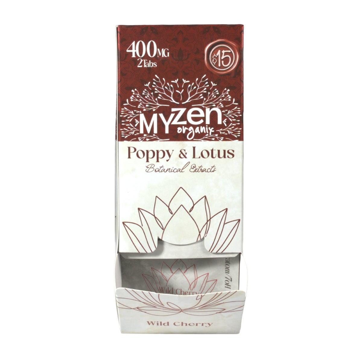 MyZen Poppy & Lotus Wild Cherry 2-tablet 20-count display