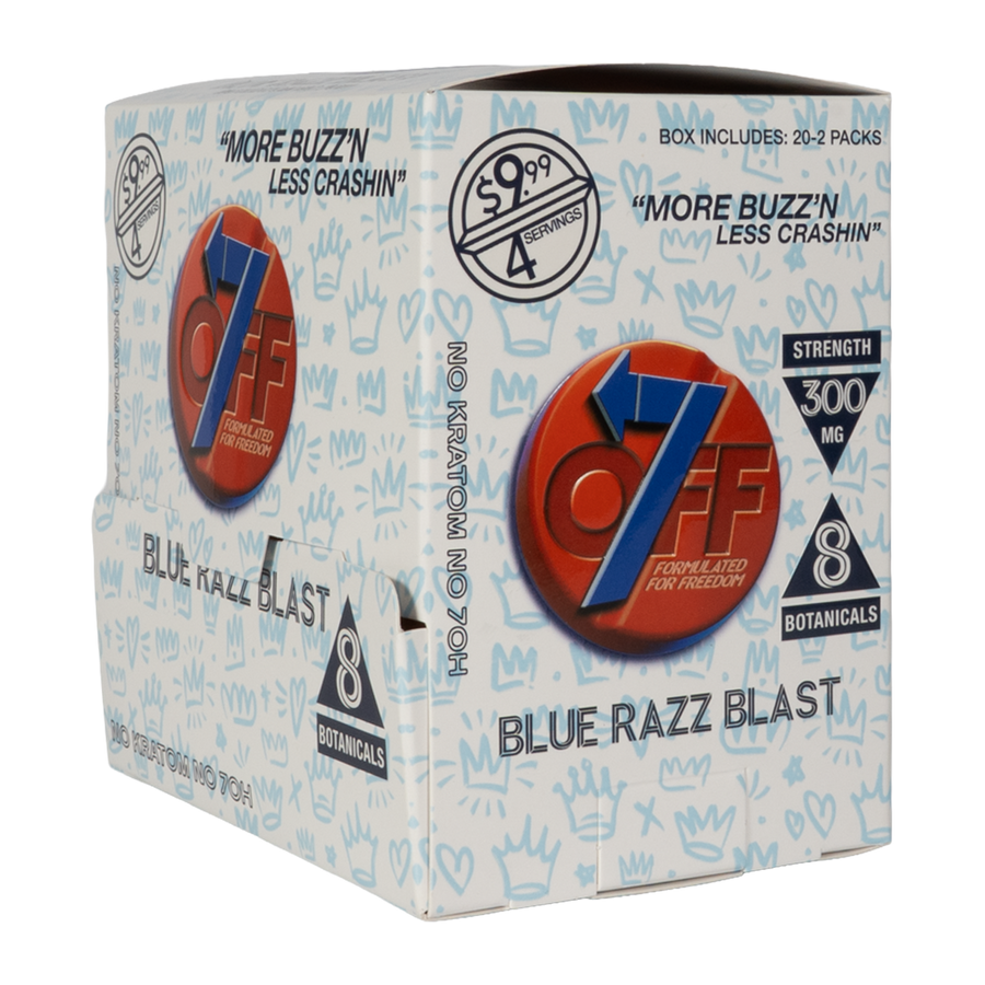 OFF7 Blue Razz Blast 2-tablet 20-count display