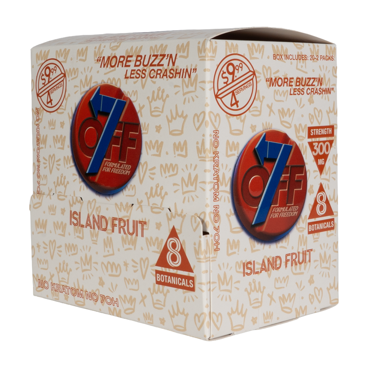 OFF7 Island Fruit 2-tablet 20-count display