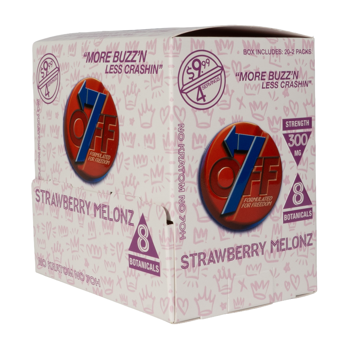 OFF7 Strawberry Melonz 2-tablet 20-count display
