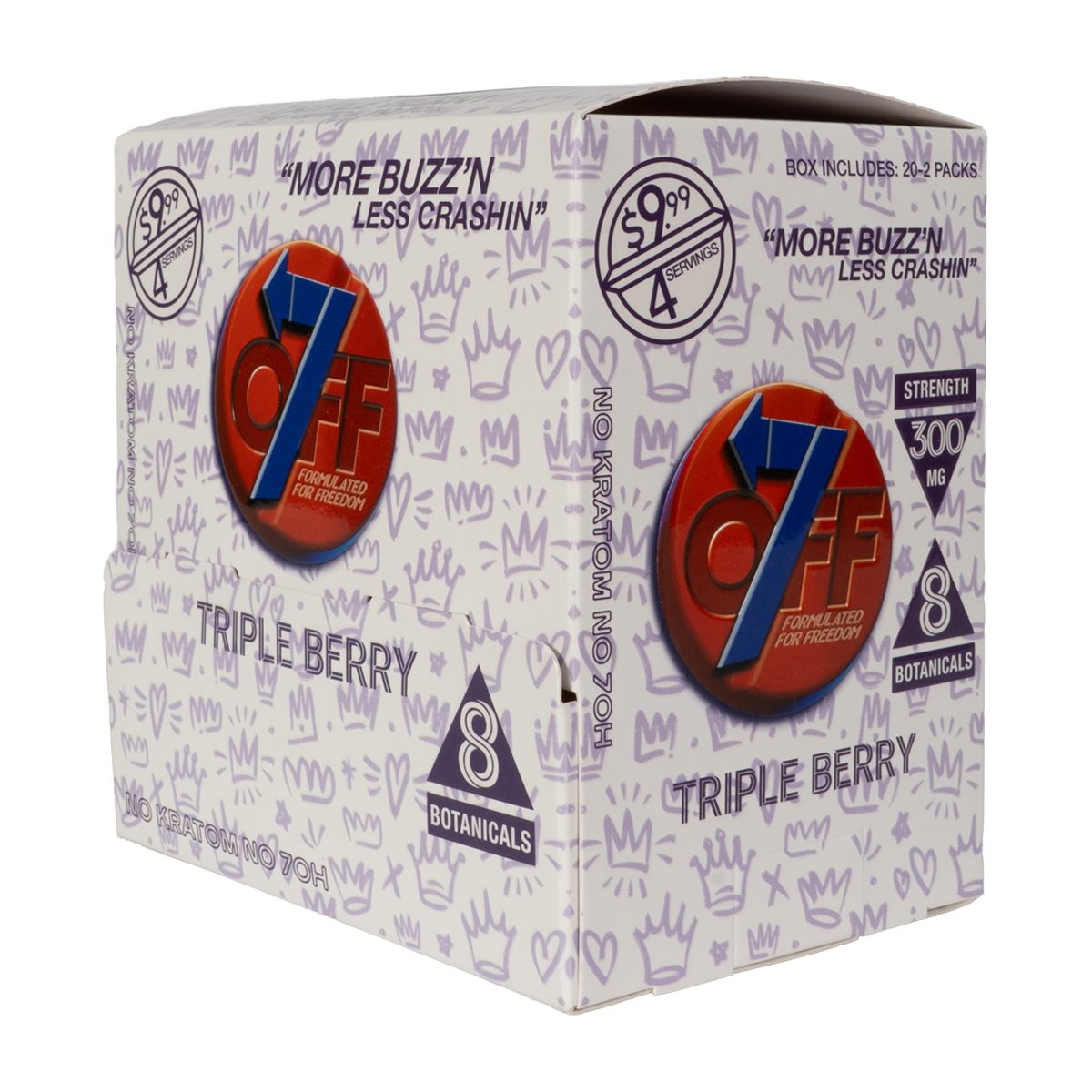 OFF7 Triple Berry 2-tablet 20-count display