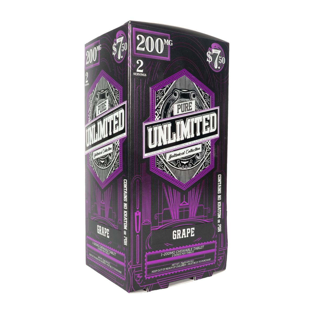 Pure Unlimited Grape 1-tablet 30-count display