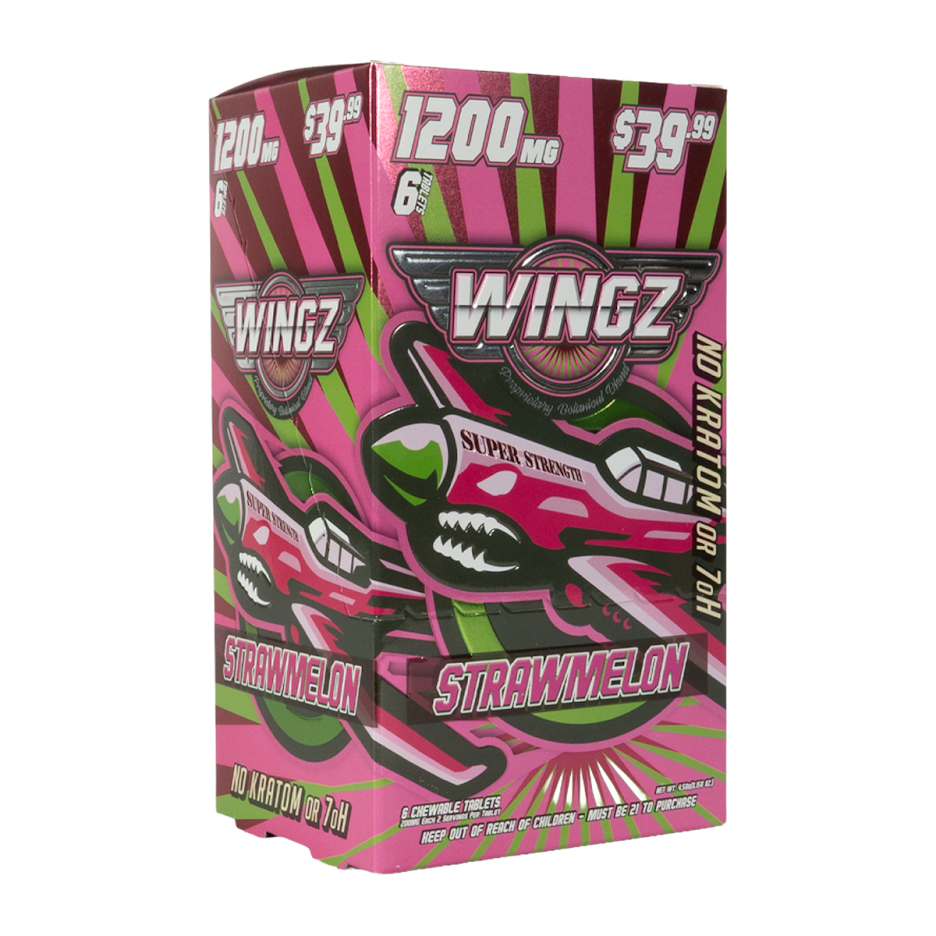 WINGZ Strawmelon 1200mg 6-tablet 10-count display