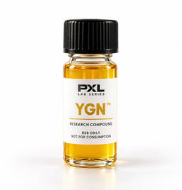 YGN conceptual golden oil vial, PXL Lab Series